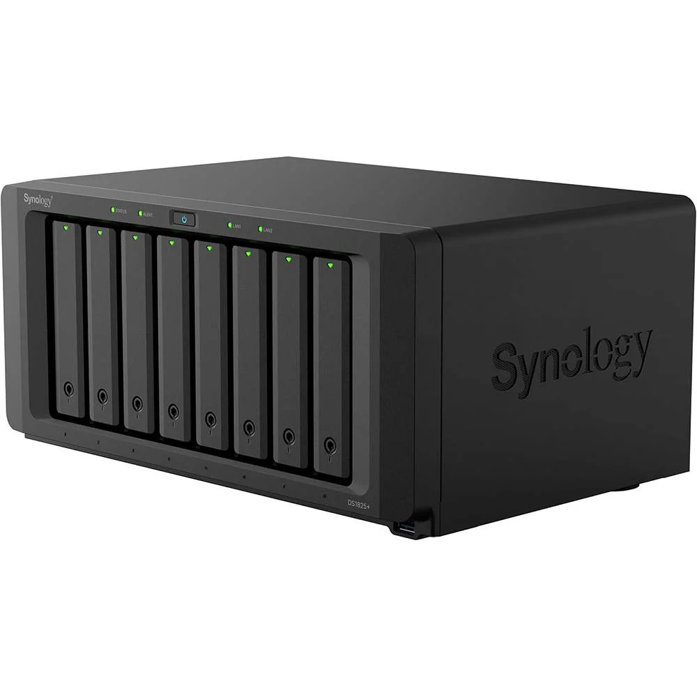 NAS Synology DiskStation DS1825+ 8 Baías 3,5" e 2,5" 8 GB DDR4 Formato Torre