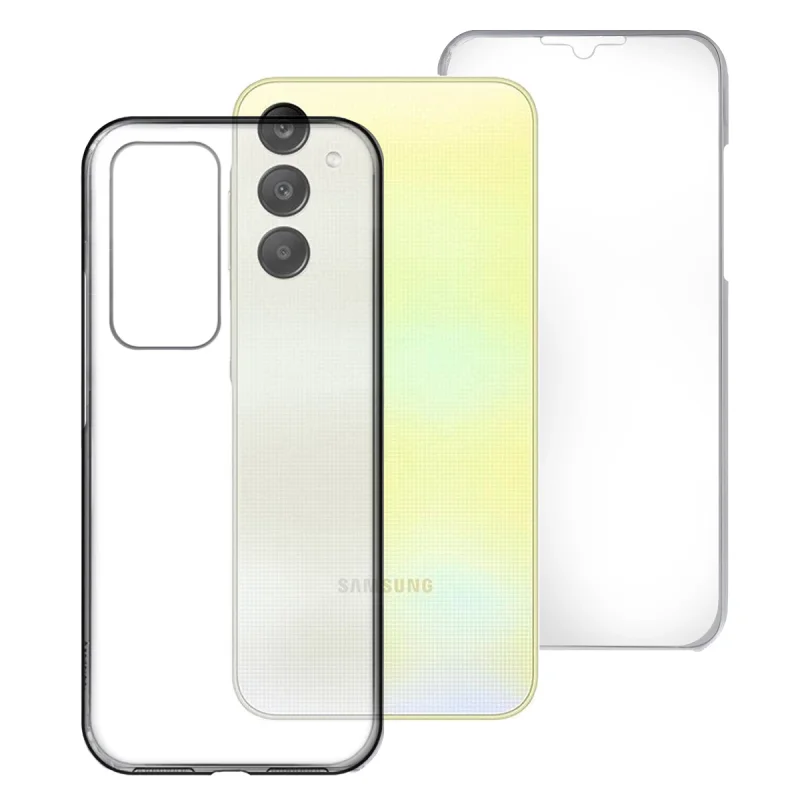 Capa de Silicone Apokin para Samsung Galaxy A25 360 Graus Transparente