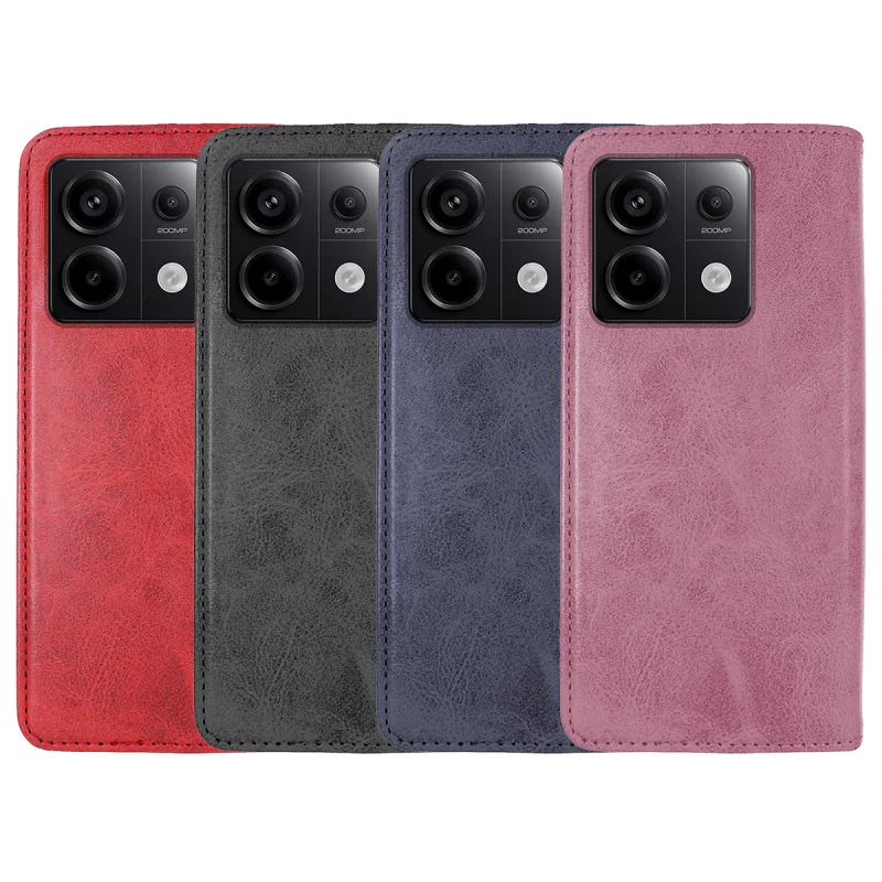 Capa Livro Apokin para Xiaomi Redmi Note 13 Pro 5G com Porta-cartões em Pele Sintética Variedade de cores