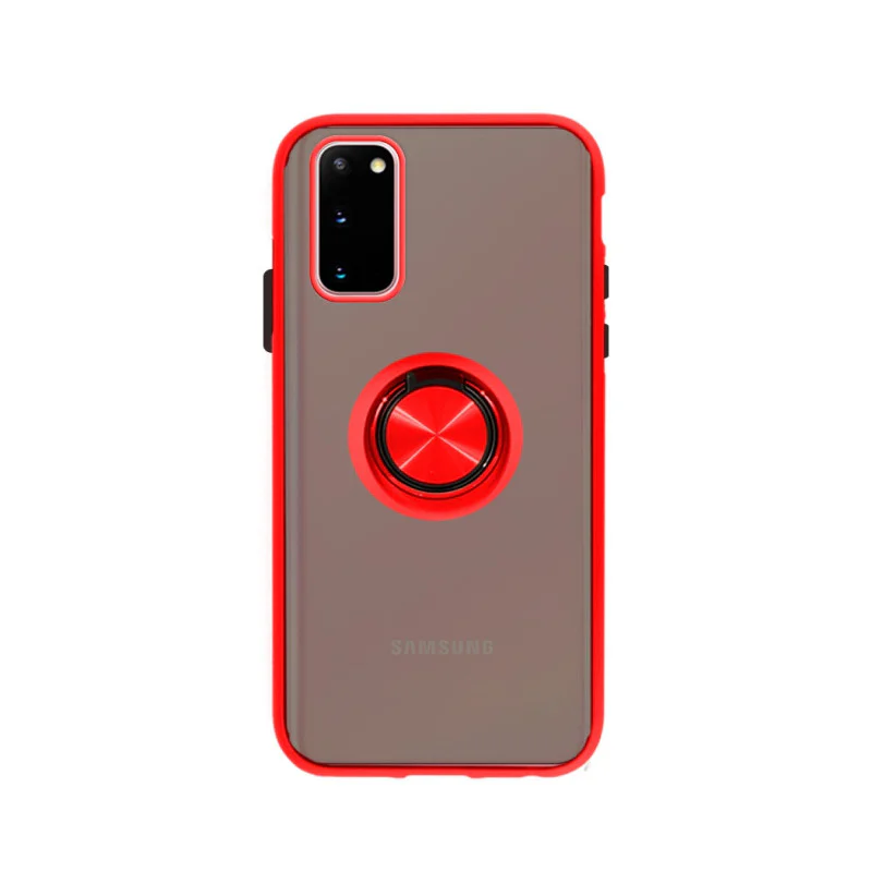 Capa Magnética de Gel Apokin com Suporte para Samsung Galaxy S20 FE Vermelho - Imagem 3