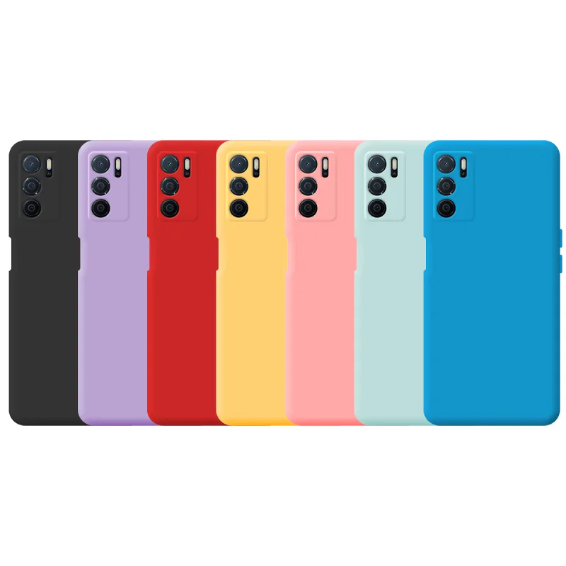 Capa de Silicone Macio Apokin para Oppo A16/A16S/A53S 5G Azul turquesa - Imagem 1