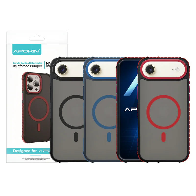 Capa Apokin Rock para iPhone 17 Air Fumada com MagSafe Variedade de cores