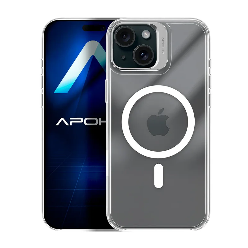 Capa Apokin Puro para iPhone 14 Pro Acrílica com MagSafe Transparente - Imagem 2