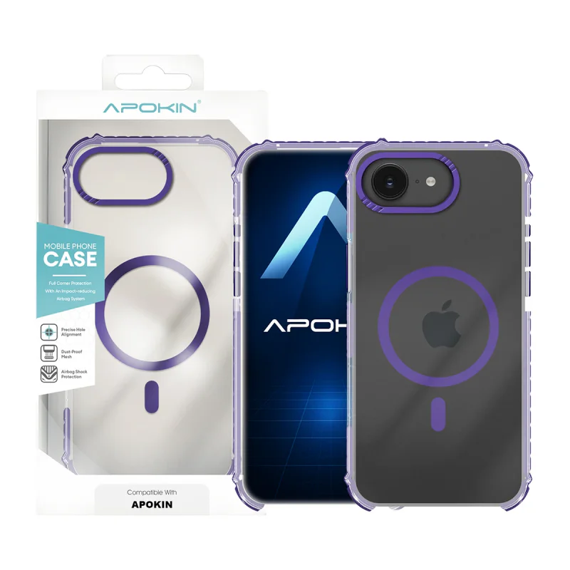 Capa Rock Apokin para iPhone 16e e 17e com MagSafe Variedade de cores - Imagem 4