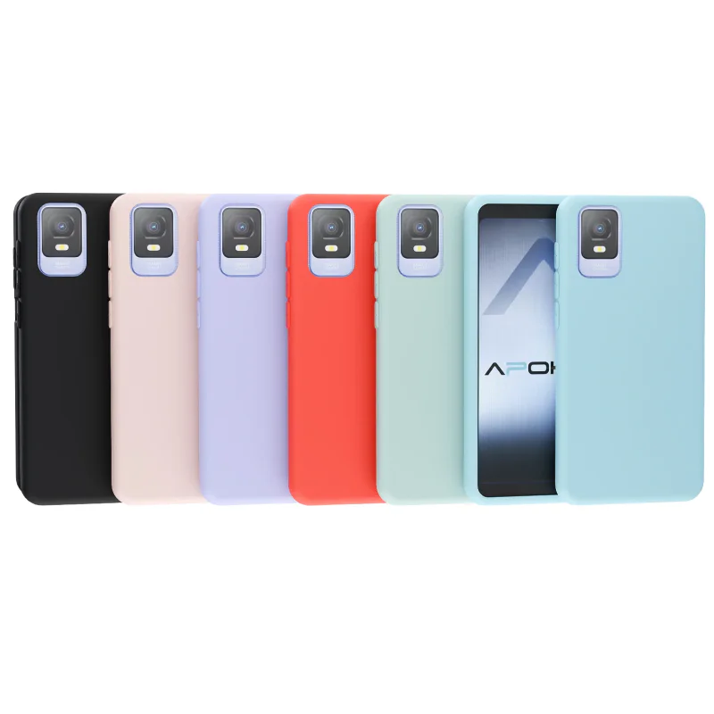 Capa Apokin Air Silicone Suave para TCL 403 Preto