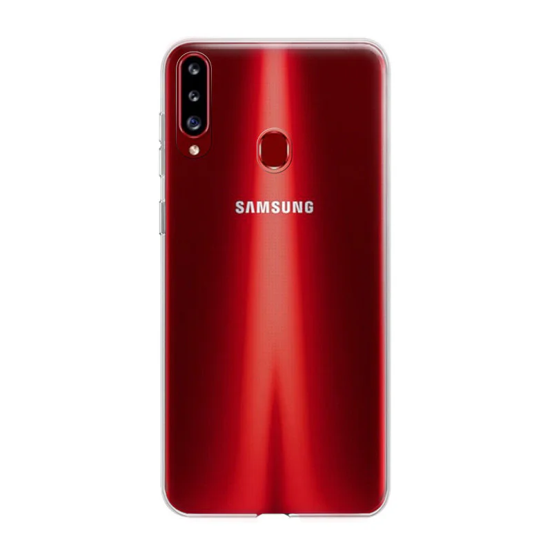 Capa Apokin para Samsung Galaxy A20s Silicone 2,0 mm Espessura Extra Transparente