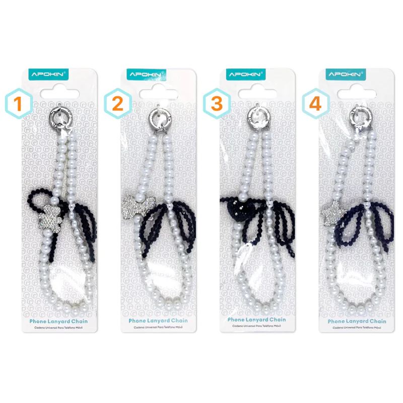 Cordão de Pérolas com Estrela e Adaptador para Telemóvel