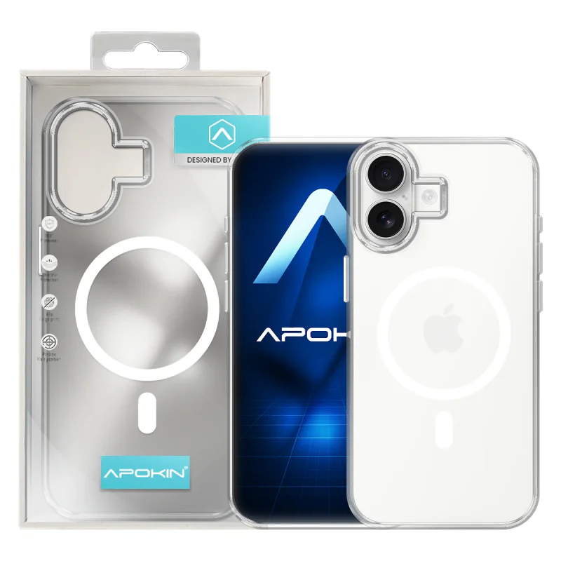 Capa Apokin para iPhone 16 Plus Armadura Mate com MagSafe Preto - Imagem 6