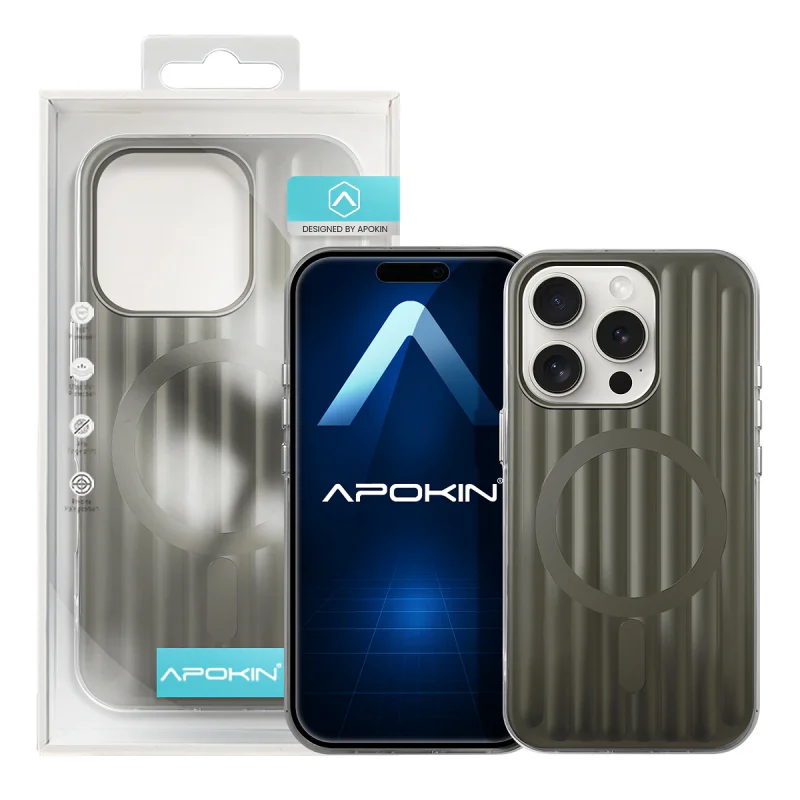 Capa Apokin para iPhone 15 Pro Metálica com MagSafe Rosa - Imagem 5