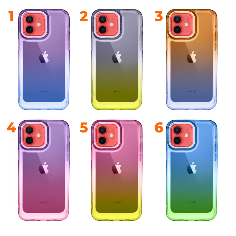 Capa Apokin Space Degradê para iPhone 12 com Proteção de Câmara Variedade de Cores - Imagem 1