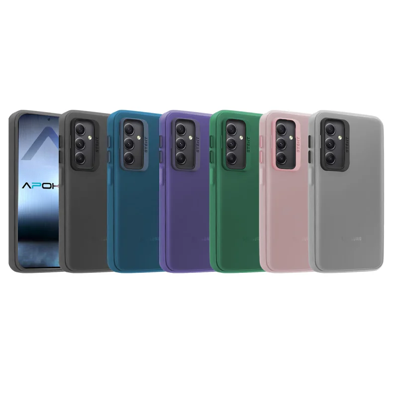 Capa Apokin para Samsung Galaxy S23 Silicone Mate com Suporte Variedade de cores