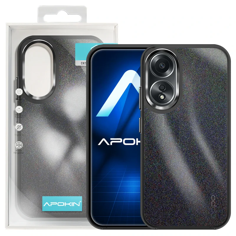 Capa Apokin para Oppo A58 4G Acrílica com Purpurina Prata - Imagem 6