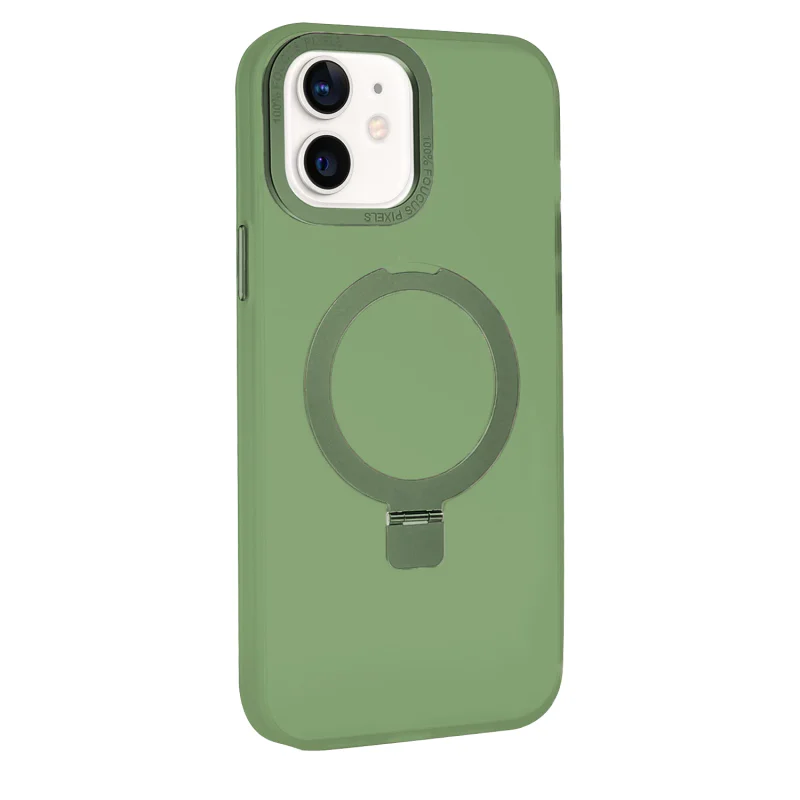 Capa Apokin Focus para iPhone 12 / 12 Pro Fumada com Suporte Branco - Imagem 5
