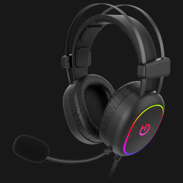 Headset Gaming Hiditec Erys ARGB com Microfone Jack 3,5 mm Preto - Imagem 5