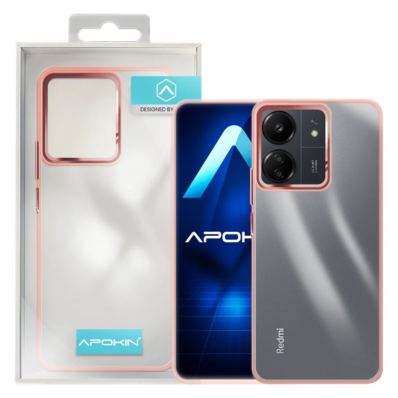 Capa Acrílica Apokin para Xiaomi Redmi 13C Transparente Lilás - Imagem 5