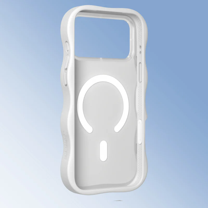 Capa Youngkit para iPhone 16 Pro Big Wave Sweetheart com MagSafe Branco - Imagem 3