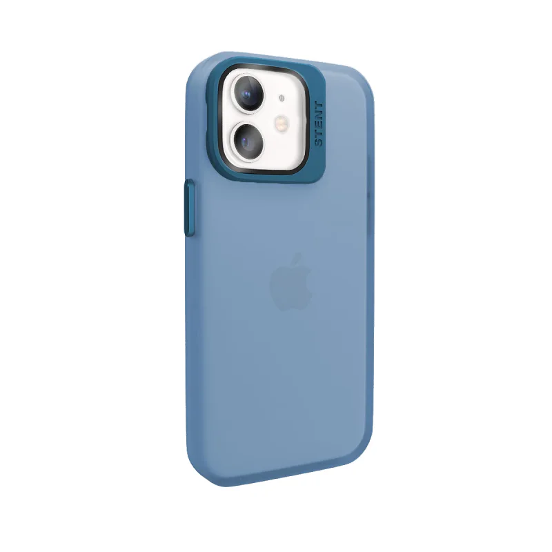 Capa Apokin em Silicone Mate com Suporte e Proteção de Câmara para iPhone 11 Azul - Imagem 5