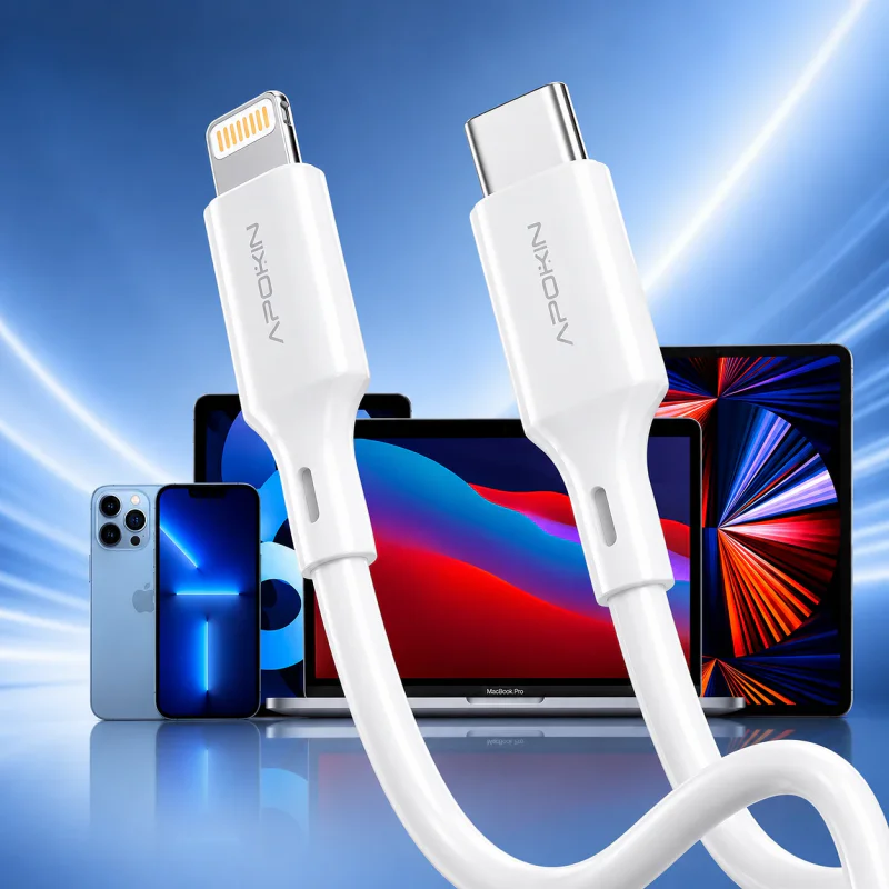 Carregador Apokin 20 W USB-C PD com Cabo Lightning - Imagem 4
