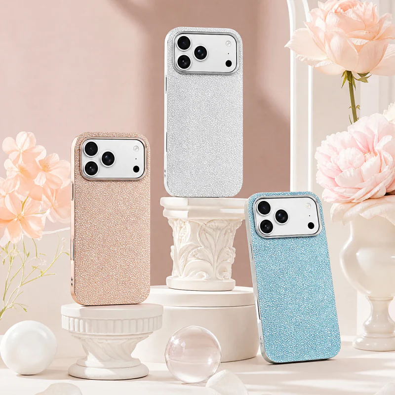 Capa Magnética Apokin para iPhone 16 Diamante Brilhante Prata - Imagem 2