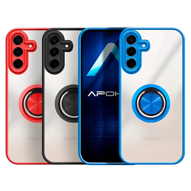 Capa de Gel Apokin para Samsung Galaxy A27 com Suporte Fumado Variedade de cores - Imagem 1