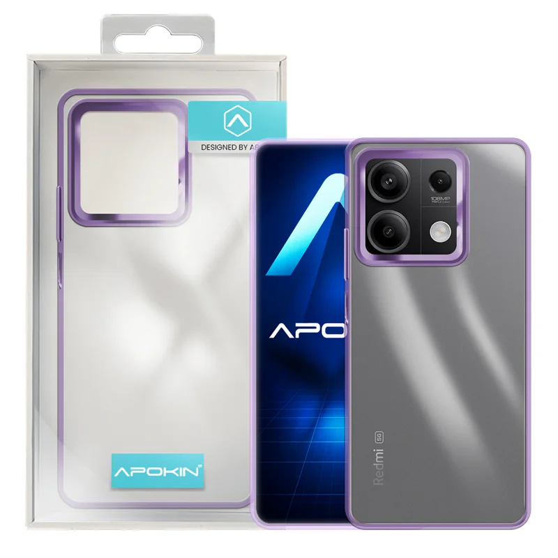 Capa Apokin para Xiaomi Redmi Note 13 5G Acrílica Transparente Preto - Imagem 4