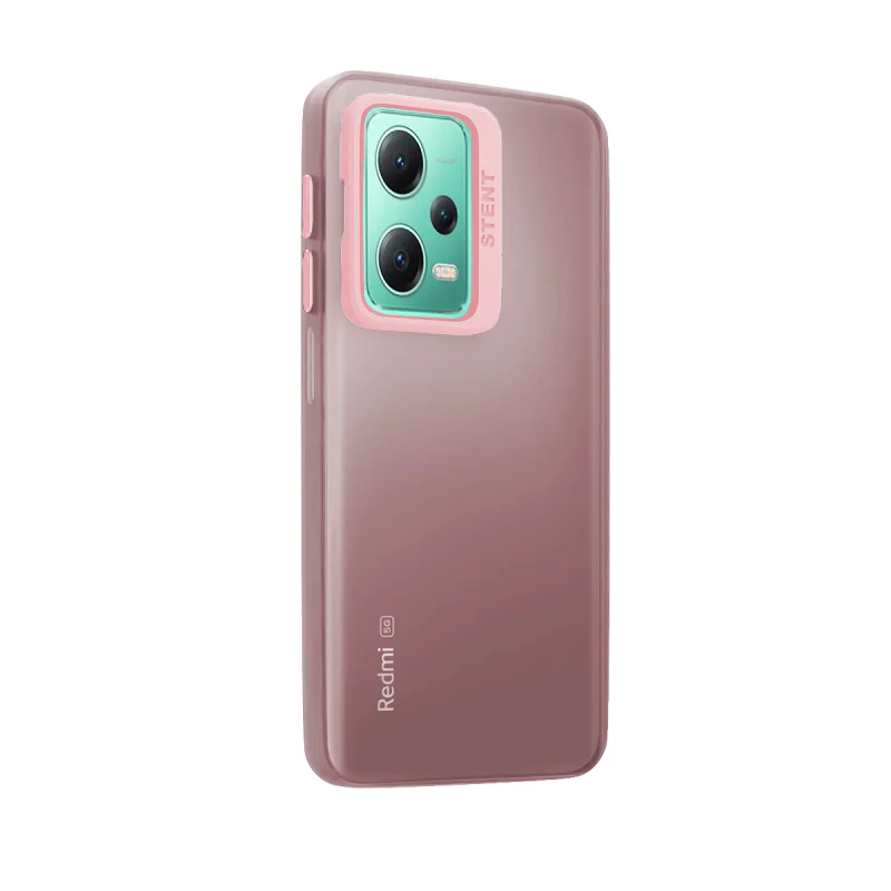 Capa Apokin para Xiaomi Redmi Note 12 4G Silicone Mate com Suporte Rosa - Imagem 3