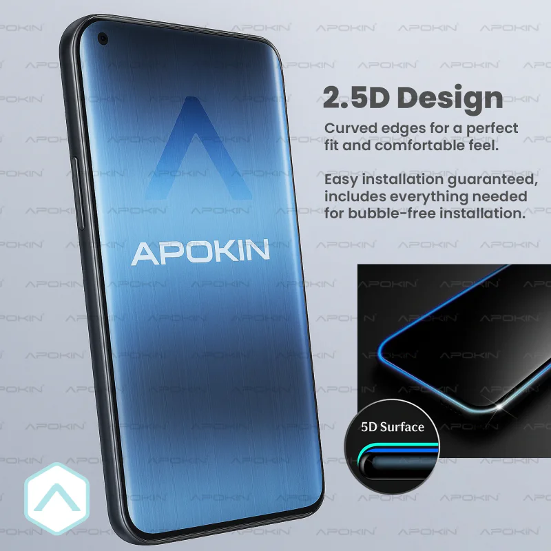 Protetor de Ecrã Apokin em Vidro Temperado Curvo Full Glue para Oppo Find X3 Neo - Imagem 3