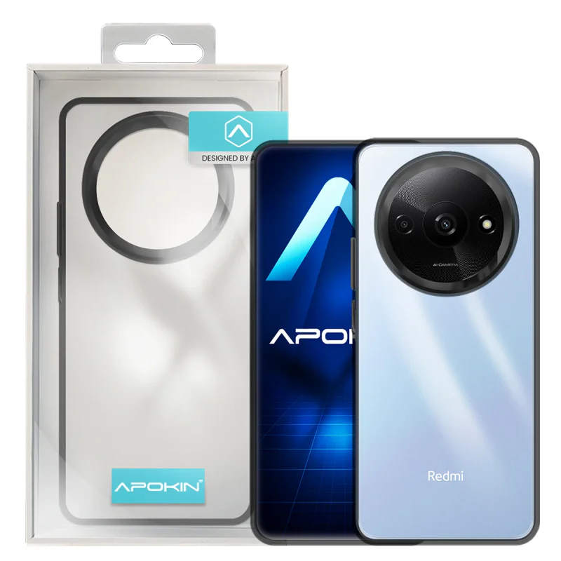 Capa Apokin para Xiaomi Redmi A3 Acrílico Transparente Rosa - Imagem 2