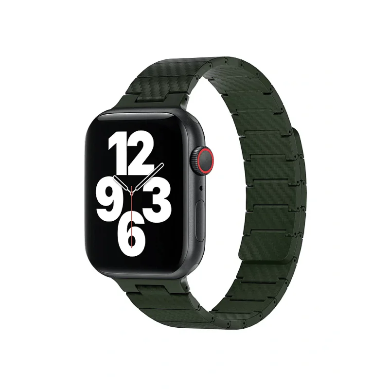 Bracelete WIWU Apokin para Apple Watch 38/40/41 mm em Carbono Verde