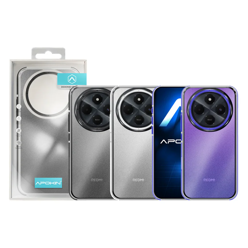 Capa Apokin Xiaomi Redmi 14C com Brilho Preto