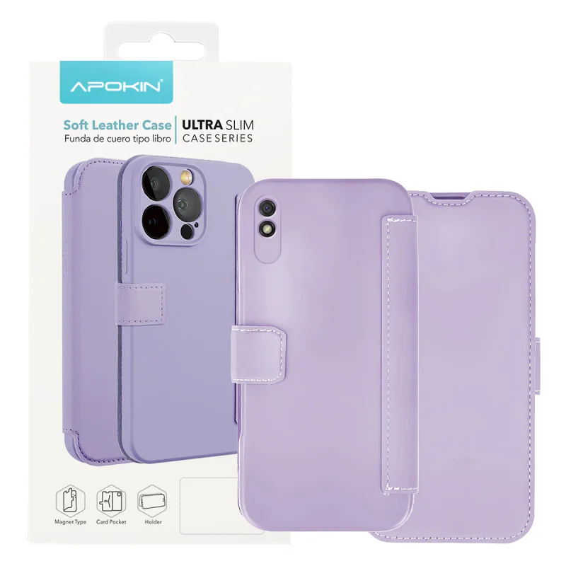 Capa Apokin para Xiaomi Redmi 9A Silicone com Efeito Pele Preto - Imagem 2