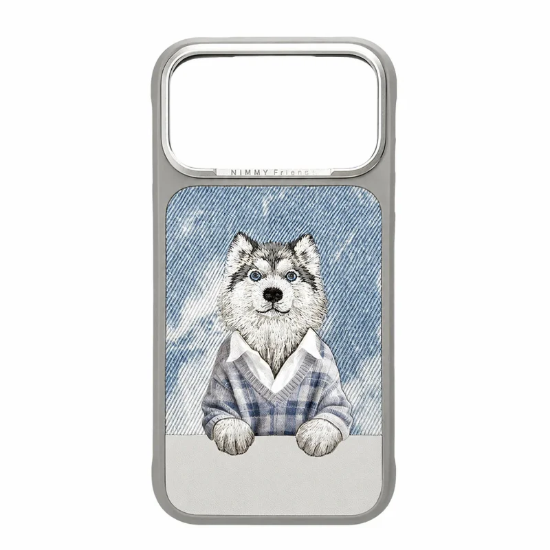 Capa Nimmy Husky para iPhone 17 Pro Max 18 Pro Max MagSafe Cinza