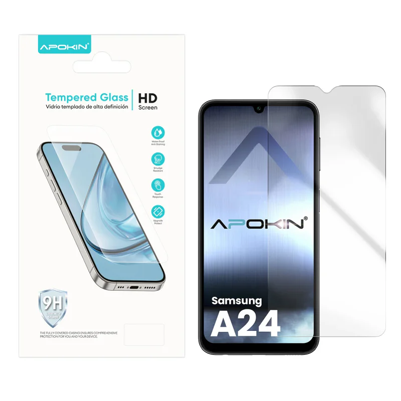 Película de Vidro Temperado Apokin para Samsung Galaxy A24 Transparente