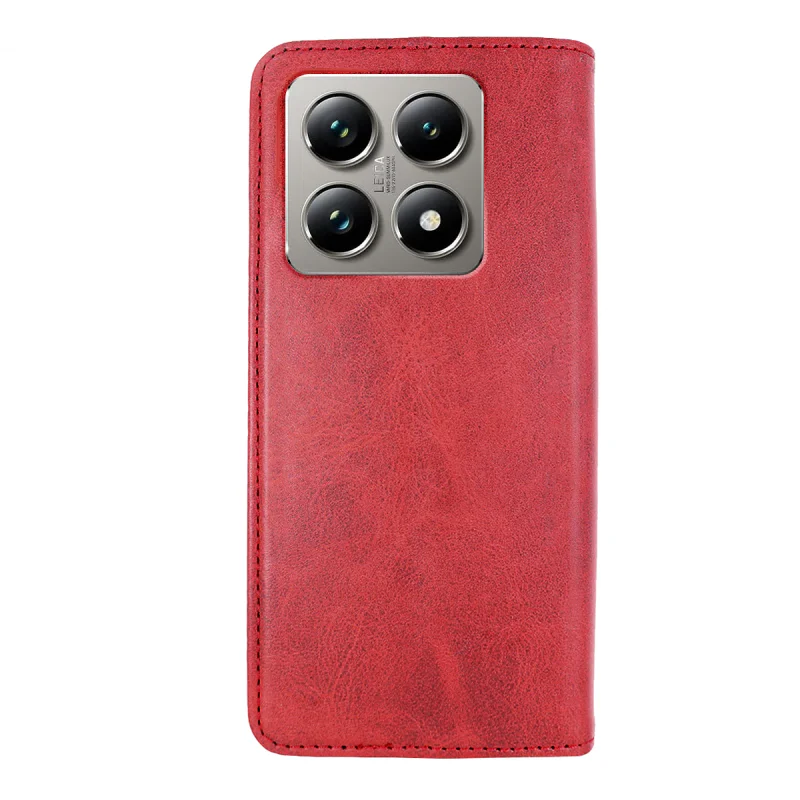 Capa Apokin em Pele Sintética com Porta-Cartões para Xiaomi 14T Pro Preto - Imagem 5