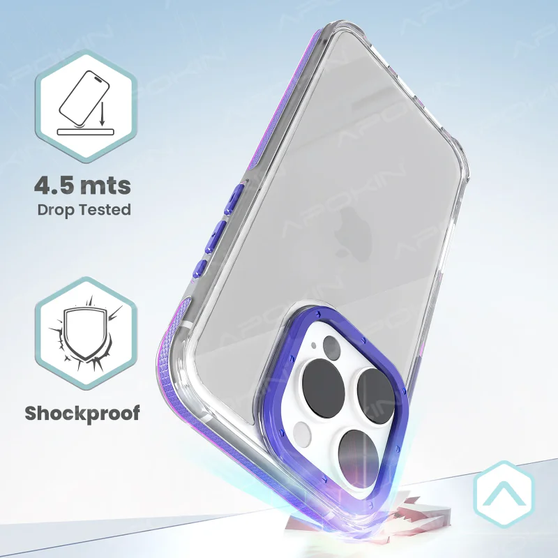 Capa Protetora Apokin para iPhone 14 Pro Lilás - Imagem 6