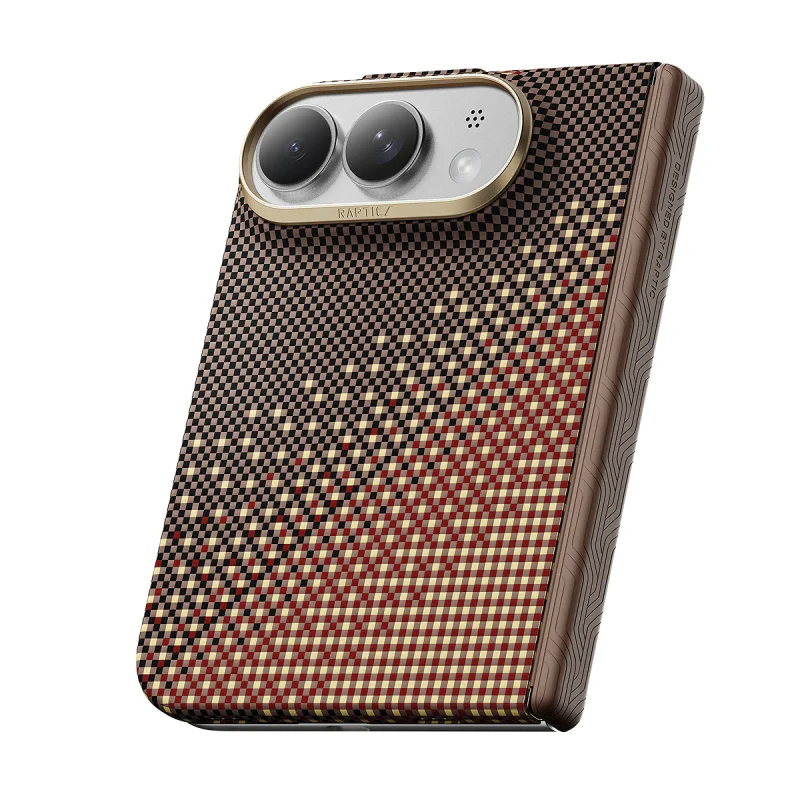 Capa Raptic Aramid Skin-Pro para iPhone 18 Duo Magnética em Aramida Âmbar - Imagem 2
