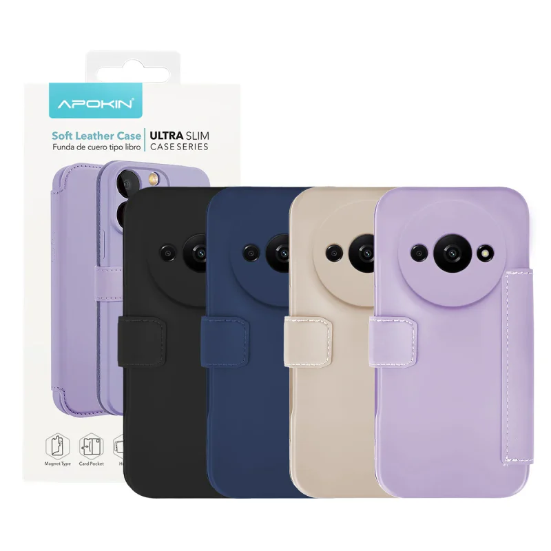 Capa Apokin em Silicone Efeito Pele para Xiaomi Redmi A3 Preto