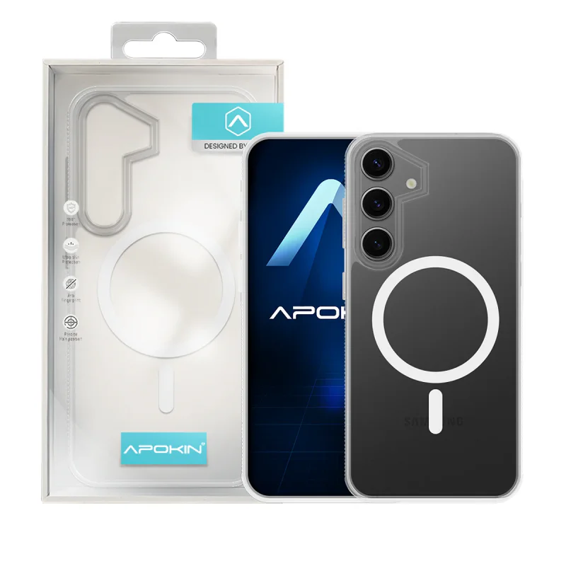 Capa Apokin ABR com MagSafe para Samsung Galaxy S24 Plus e S25 Plus Transparente - Imagem 4