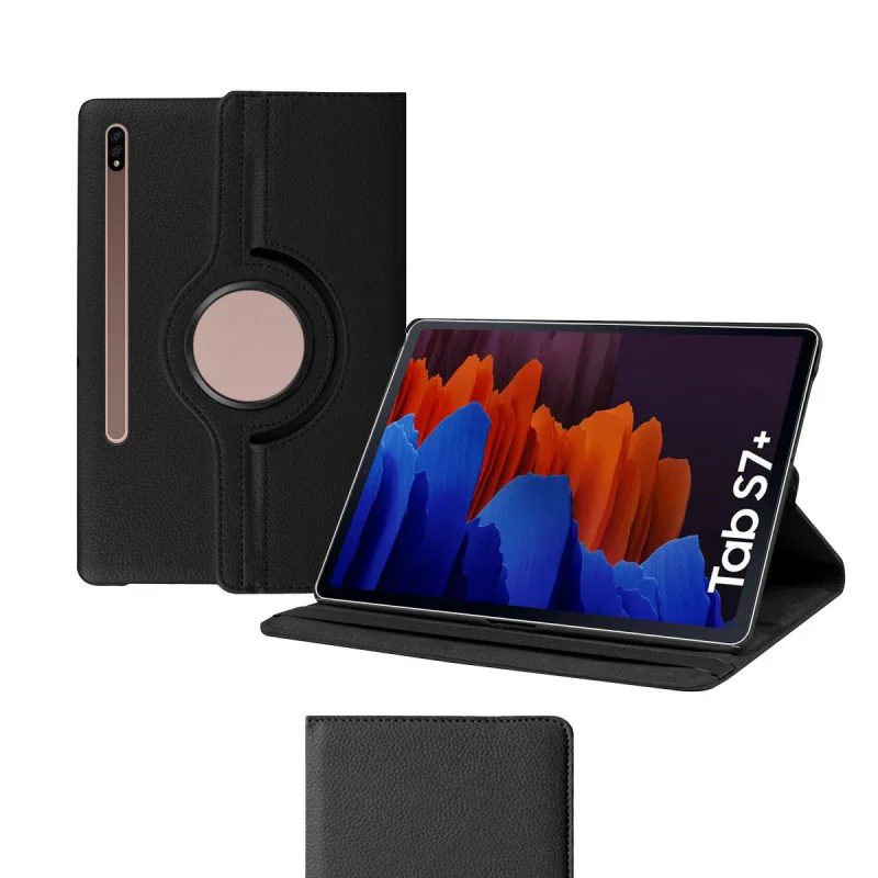 Capa para Tablet Apokin para Samsung Galaxy Tab A7 Lite Giratória Vermelho