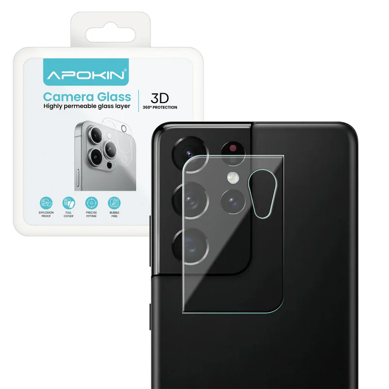 Protetor de Câmara Traseira Apokin para Samsung Galaxy S21 Ultra Transparente