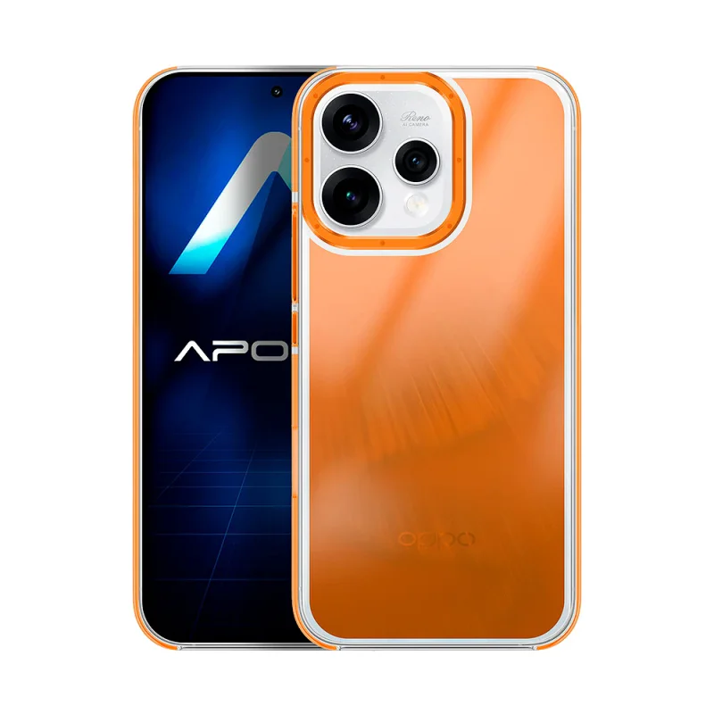 Capa Apokin para Oppo Reno 14F Efeito Camaleão Prata - Imagem 4