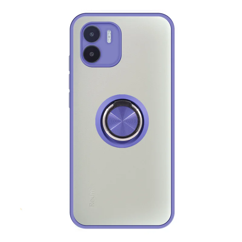 Capa em Gel Fumê com Íman e Suporte Apokin para Xiaomi Redmi A1 Vermelho - Imagem 2