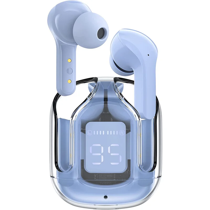 Auriculares Bluetooth Bavin Apokin Crystal BW03 Hi-Fi com Cancelamento de Som Preto - Imagem 2