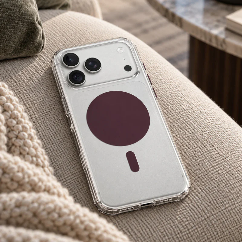 Capa Apokin para Apple iPhone 17 Pro Max / 18 Pro Max Transparente MagSafe Variedade de cores - Imagem 3