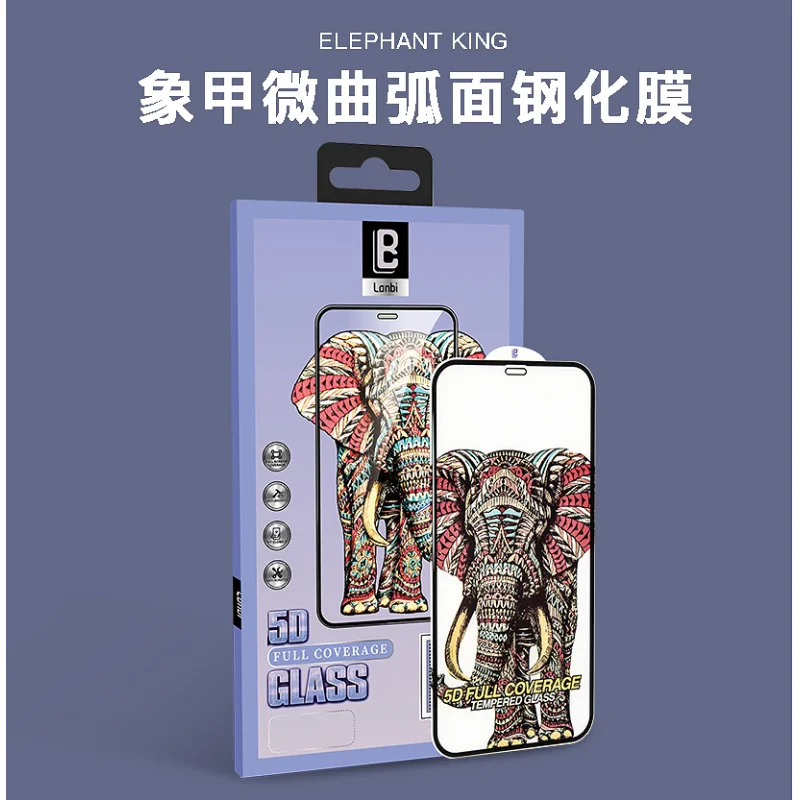 Película de Vidro Temperado Apokin para iPhone 14 Pro Full Micro Curved Crystal A+ Preto - Imagem 3