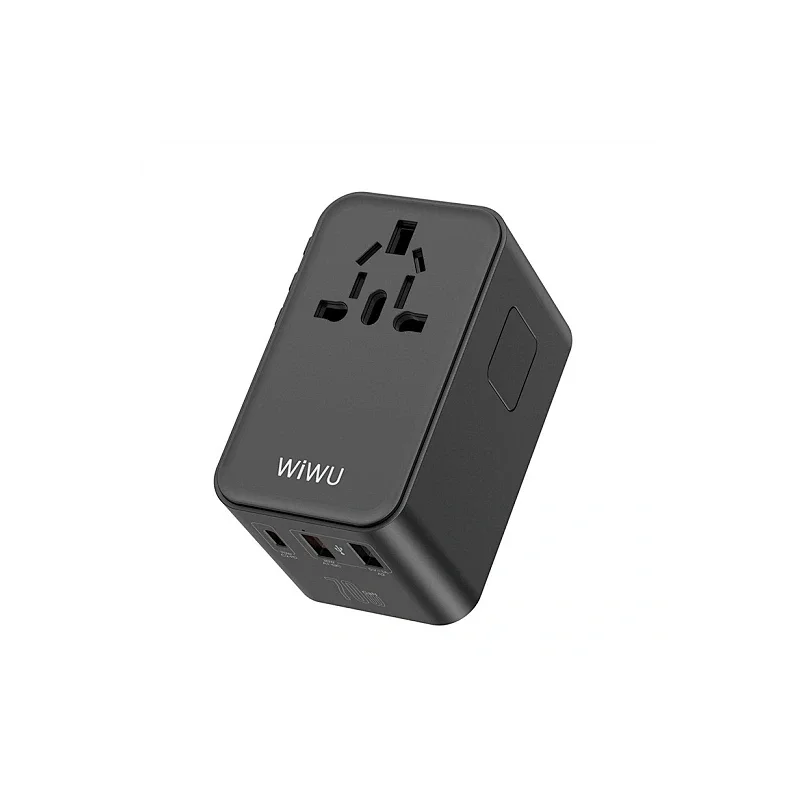 Adaptador de Viagem Wiwu International UA-004 com Carregador 70 W Preto - Imagem 2