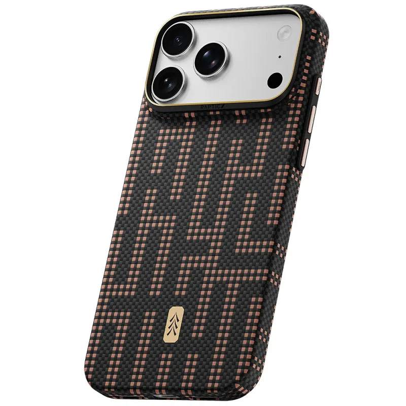 Capa Magnética Raptic Aramid Skin Apokin com MagSafe para iPhone 18 Pro Preto - Imagem 3