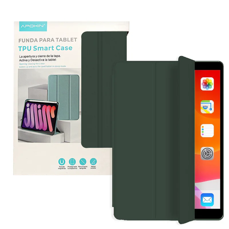 Capa Smart Case Apokin V2 para iPad Pro 13 2024 com Suporte para Lápis Rosa Claro - Imagem 5