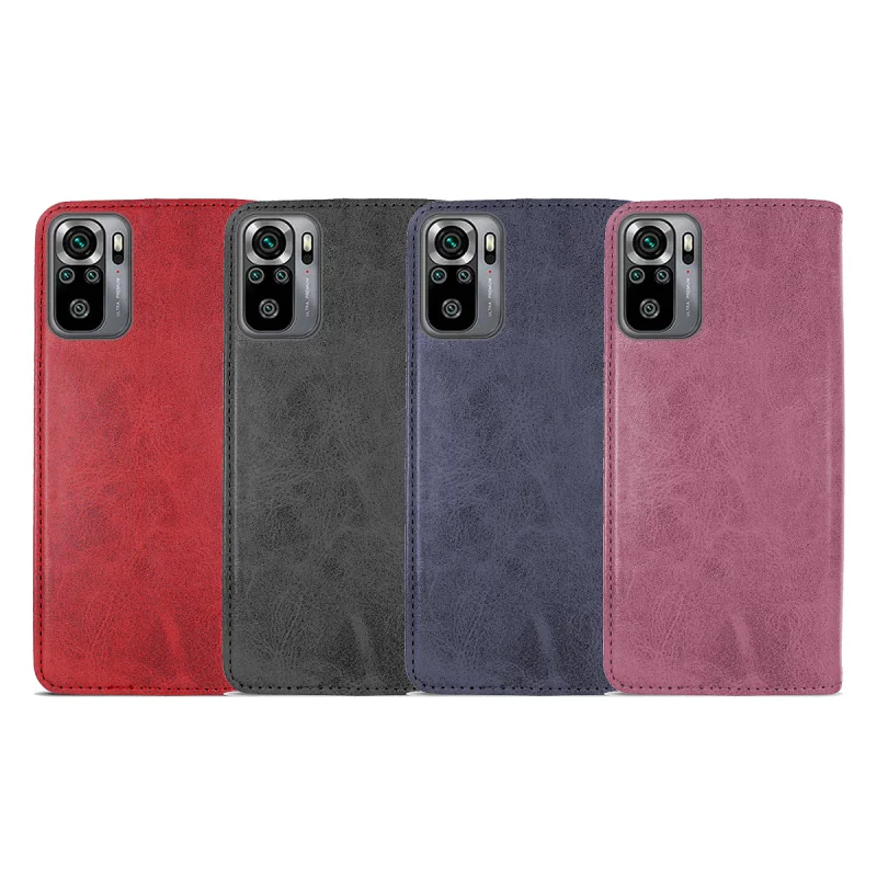 Capa Apokin para Xiaomi Redmi Note 10 e Redmi Note 10S em Pele Sintética com Ranhura para Cartões Variedade de cores - Imagem 1