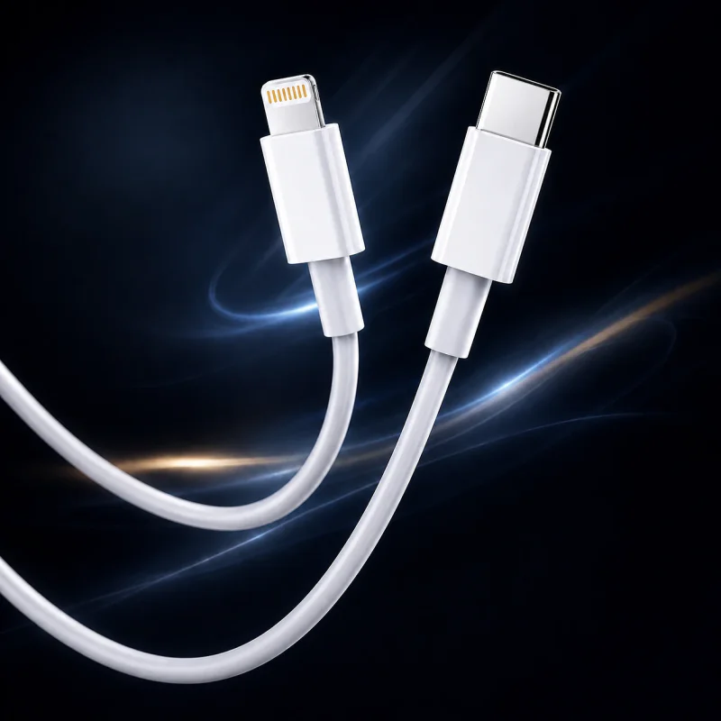 Cabo Apokin USB-C para Lightning 2 m Branco - Imagem 2